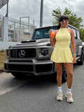 Bubble yellow dress
